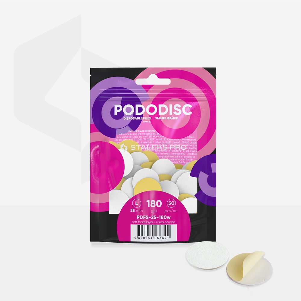 Recambio PODODISCO L EXPERT grano 180 (50 uds) - 25mm - PDFS-25-180w