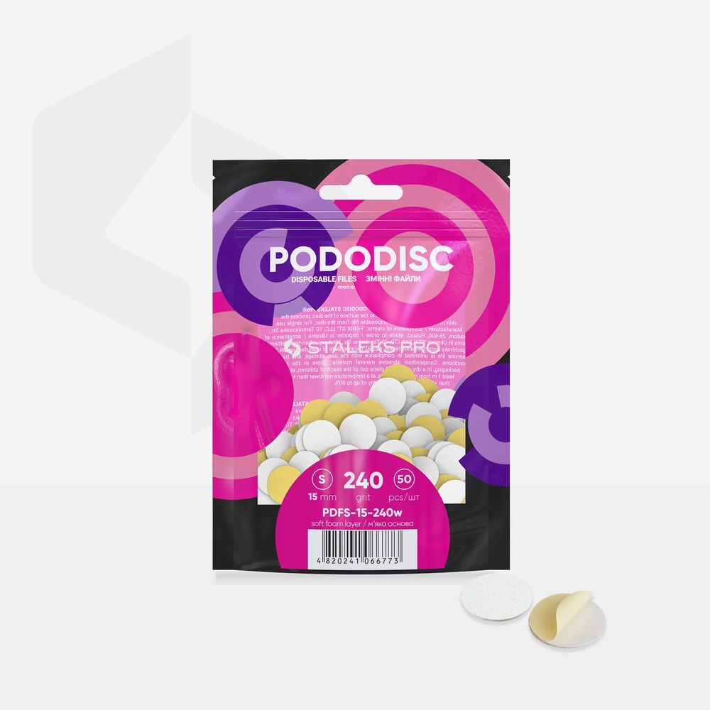 Recambio PODODISCO S EXPERT grano 240 (50 uds) - 15mm - PDFS-15-240w