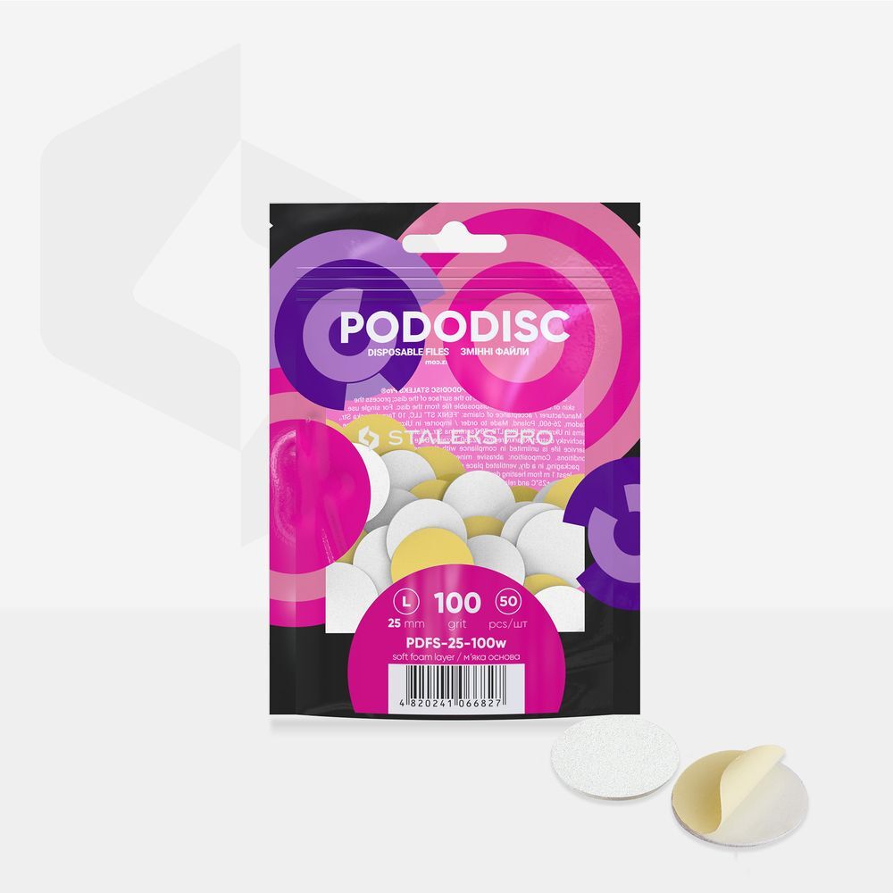 Recambio PODODISCO L EXPERT grano 100 (50 uds) - 25mm - PDFS-25-100w