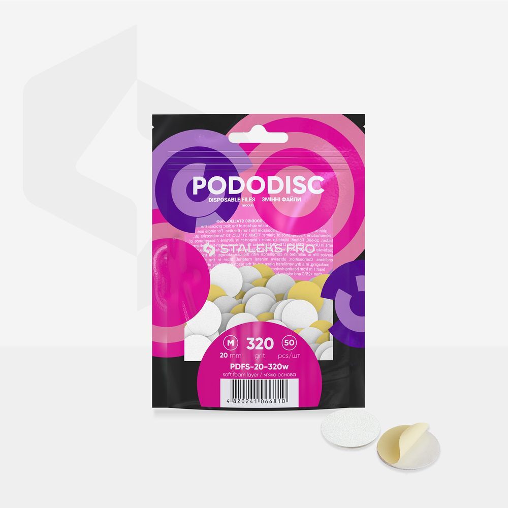 Recambio PODODISCO M EXPERT grano 320 (50 uds) - 20mm - PDFS-20-320w