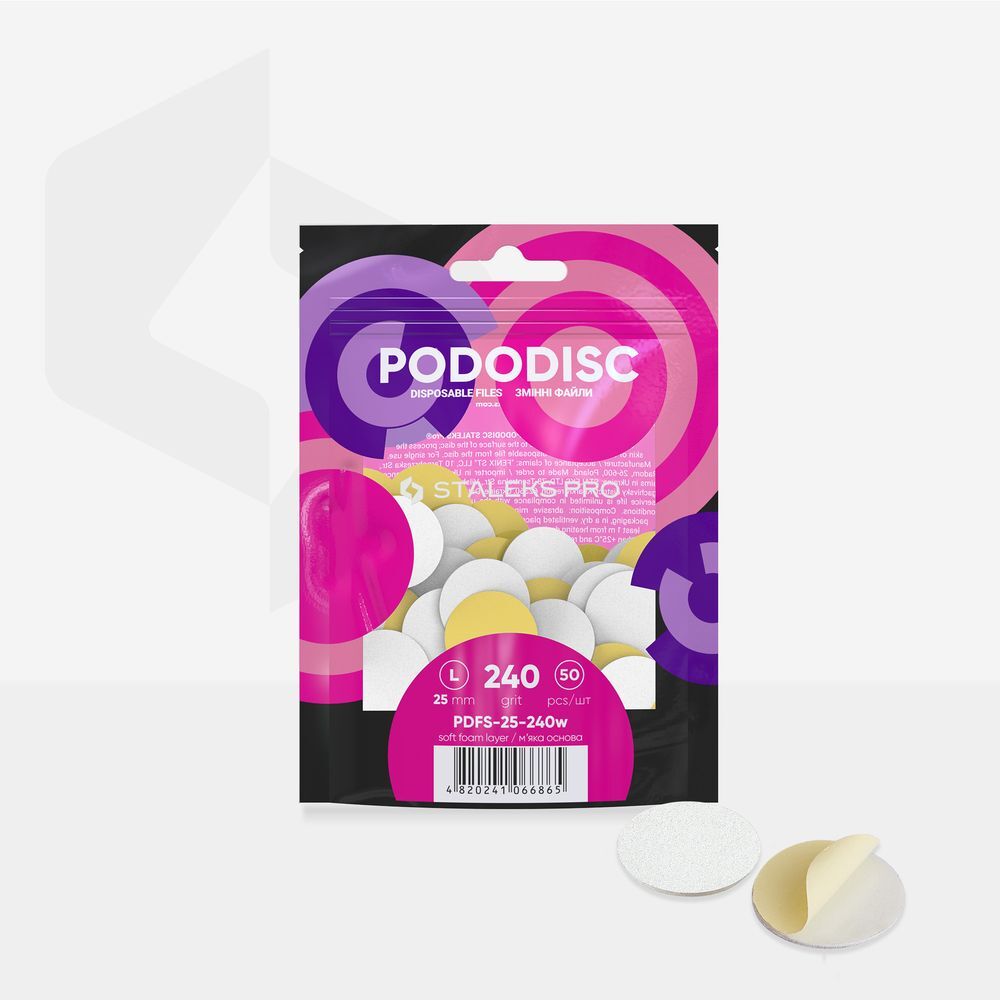 Recambio PODODISCO L EXPERT grano 240 (50 uds) - 25mm - PDFS-25-240w