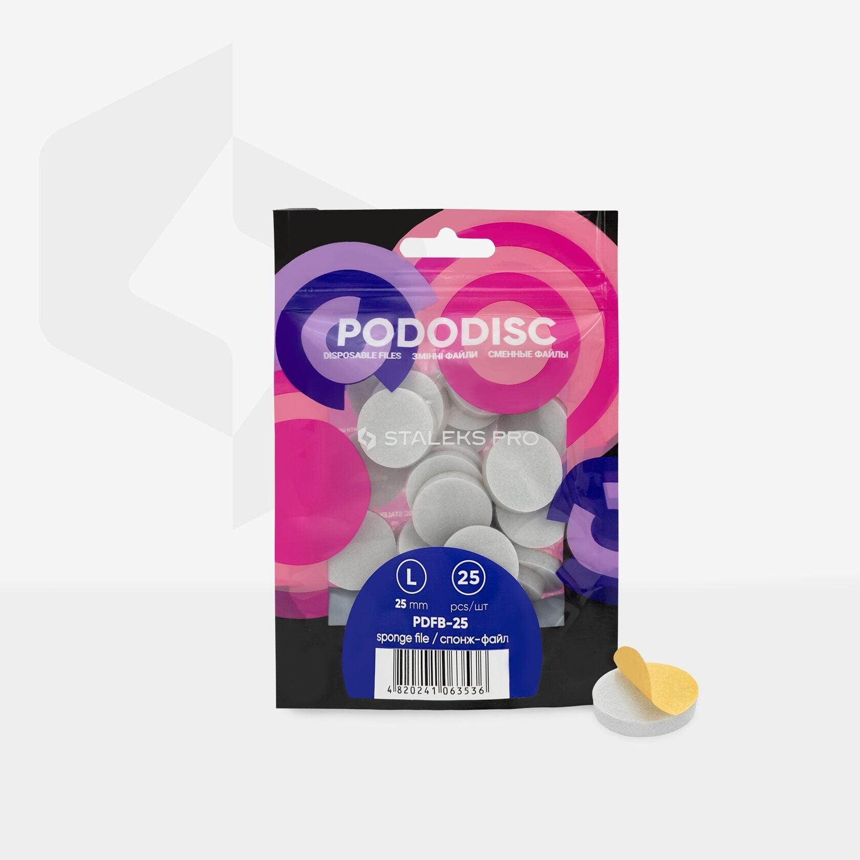 Pulidor PODODISCO STALEKS PRO L (25 Uds.) - 25mm - PDFB-25