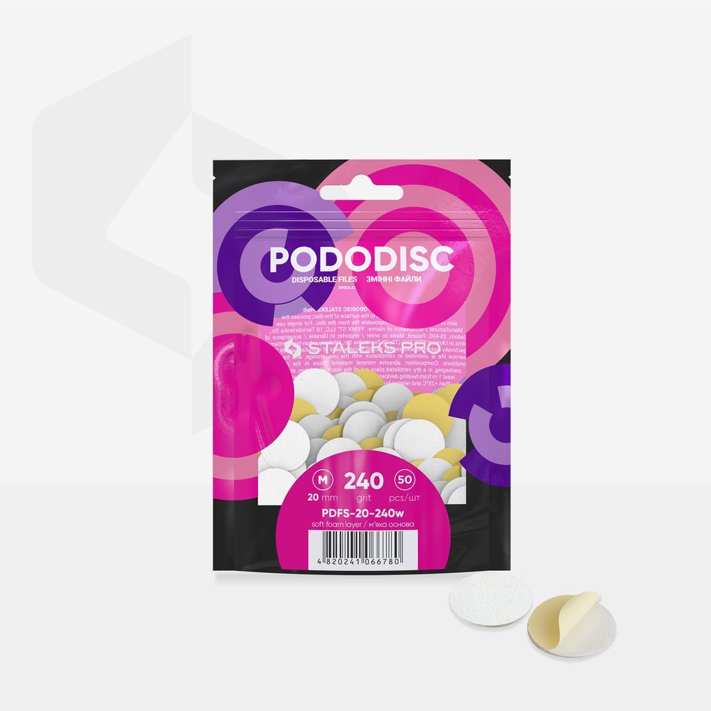 Recambio PODODISCO M EXPERT grano 240 (50 uds) - 20mm - PDFS-20-240w
