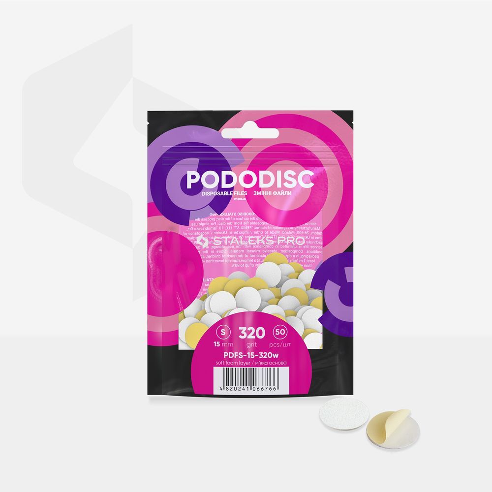 Recambio PODODISCO S EXPERT grano 320 (50 uds) - 15mm - PDFS-15-320w
